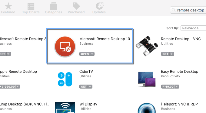microsoft windows remote desktop 10 for mac